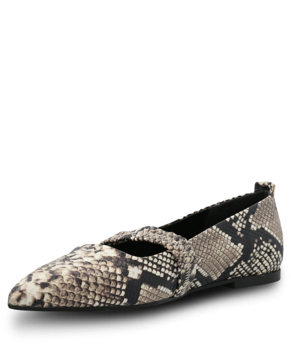 Ballerina Cuero Mujer Zander Reptil Hush Puppies