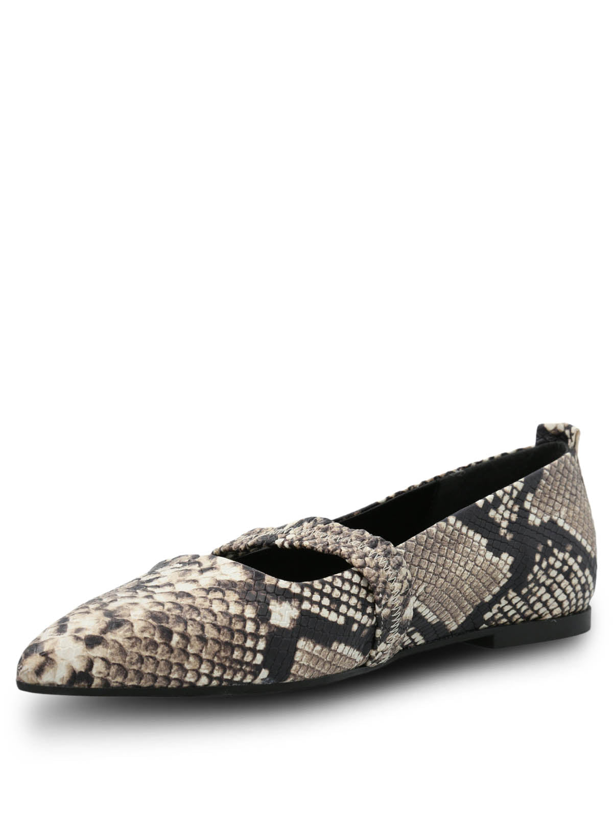Ballerina Cuero Mujer Zander Reptil Hush Puppies