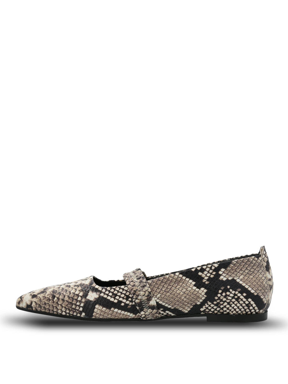 Ballerina Cuero Mujer Zander Reptil Hush Puppies