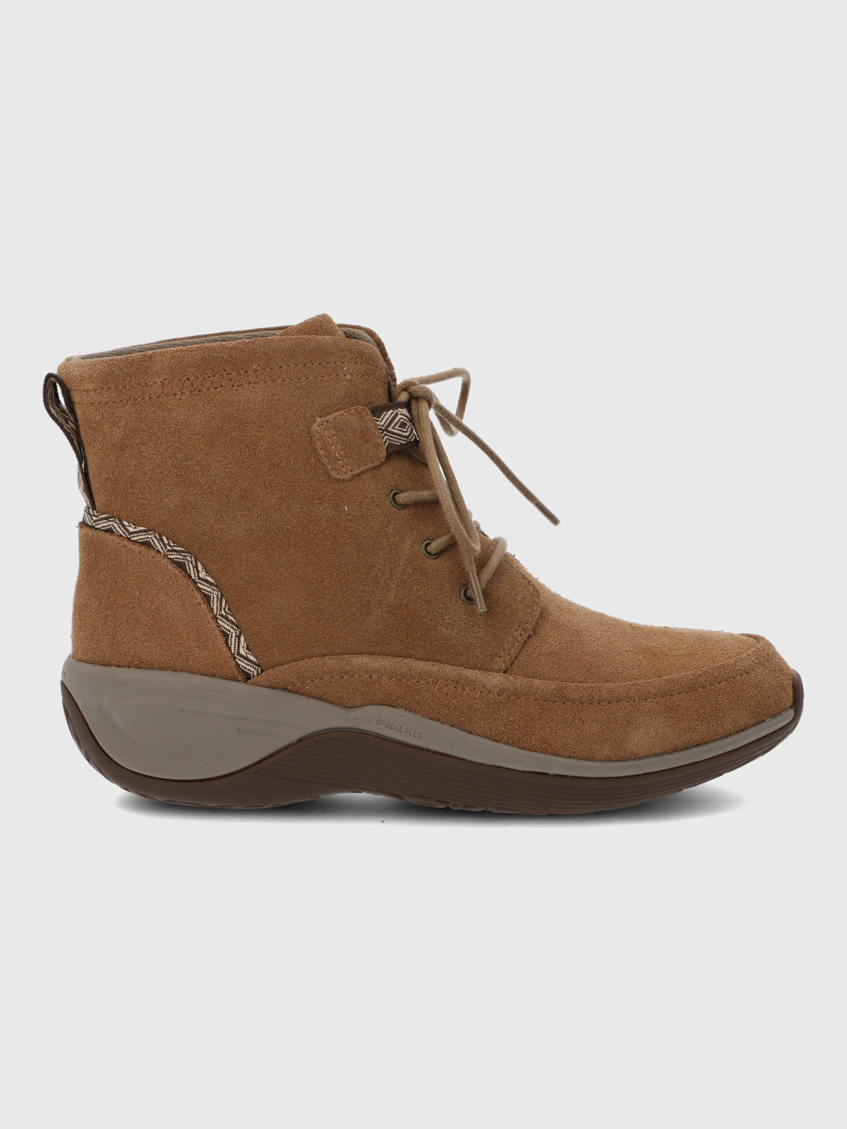 Botin Cuero Mujer Spinal Rug Lace II Café Hush Puppies