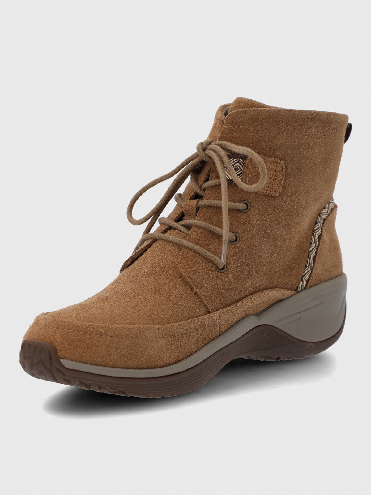 Botin Cuero Mujer Spinal Rug Lace II Café Hush Puppies