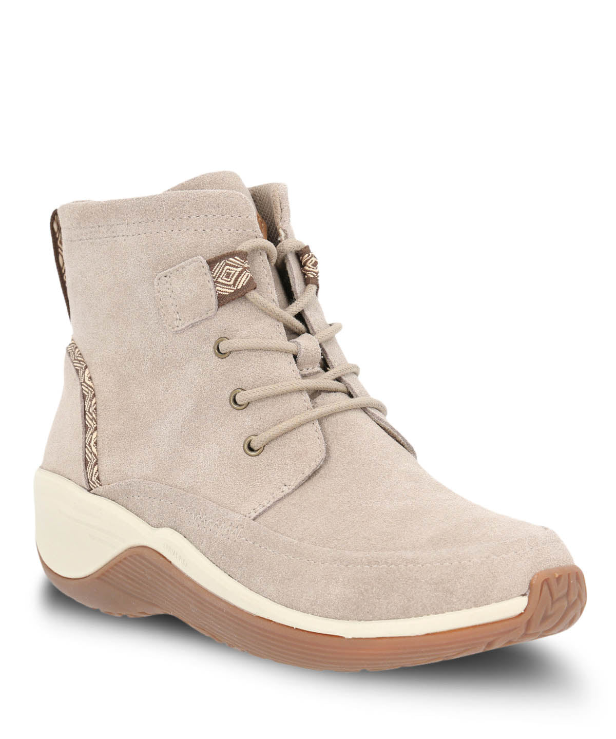 Botin Cuero Mujer Spinal Rug Lace Ii Beige Hush Puppies