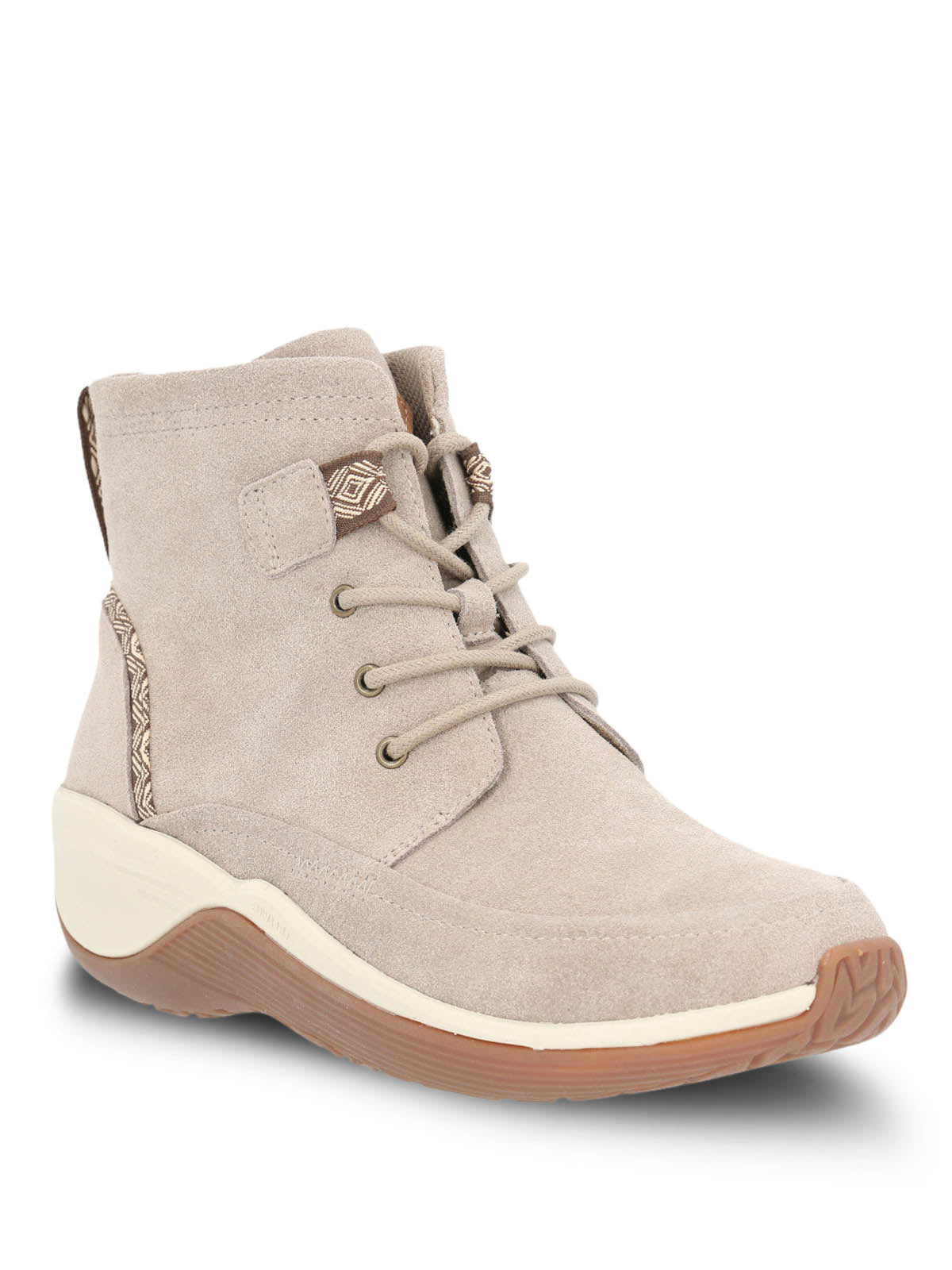 Botin Cuero Mujer Spinal Rug Lace Ii Beige Hush Puppies
