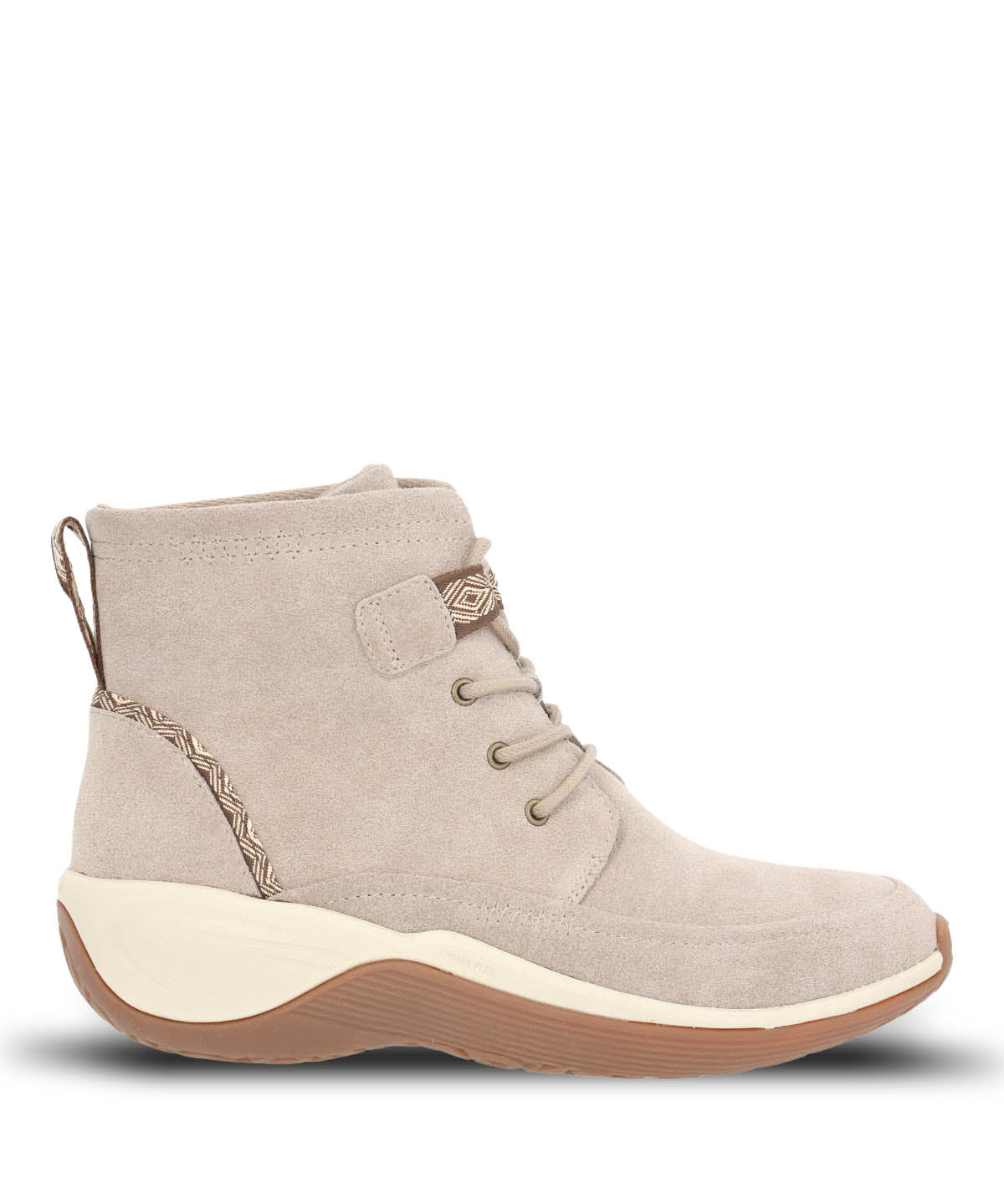 Botin Cuero Mujer Spinal Rug Lace Ii Beige Hush Puppies