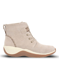 Botin Cuero Mujer Spinal Rug Lace Ii Beige Hush Puppies