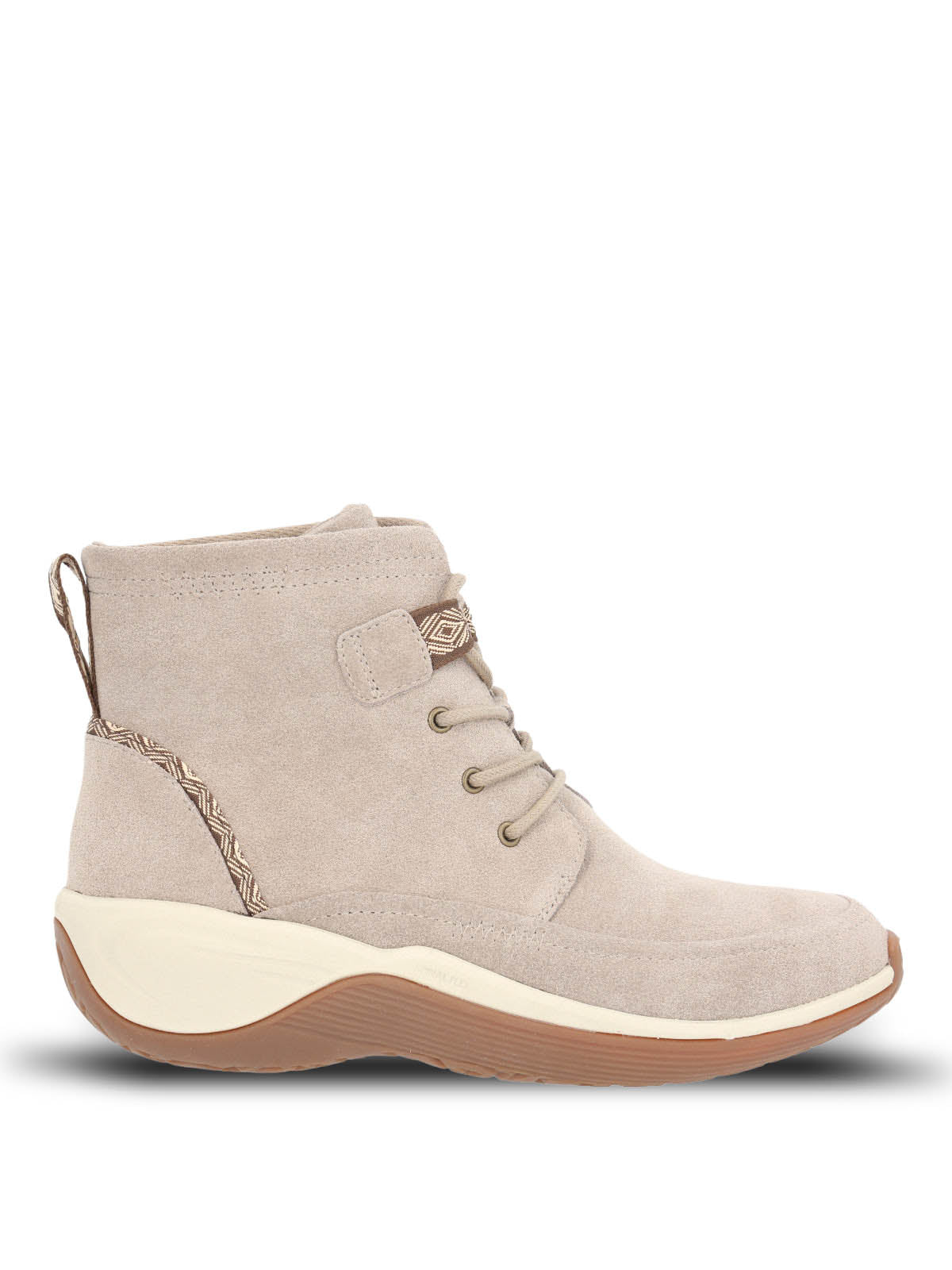 Botin Cuero Mujer Spinal Rug Lace Ii Beige Hush Puppies