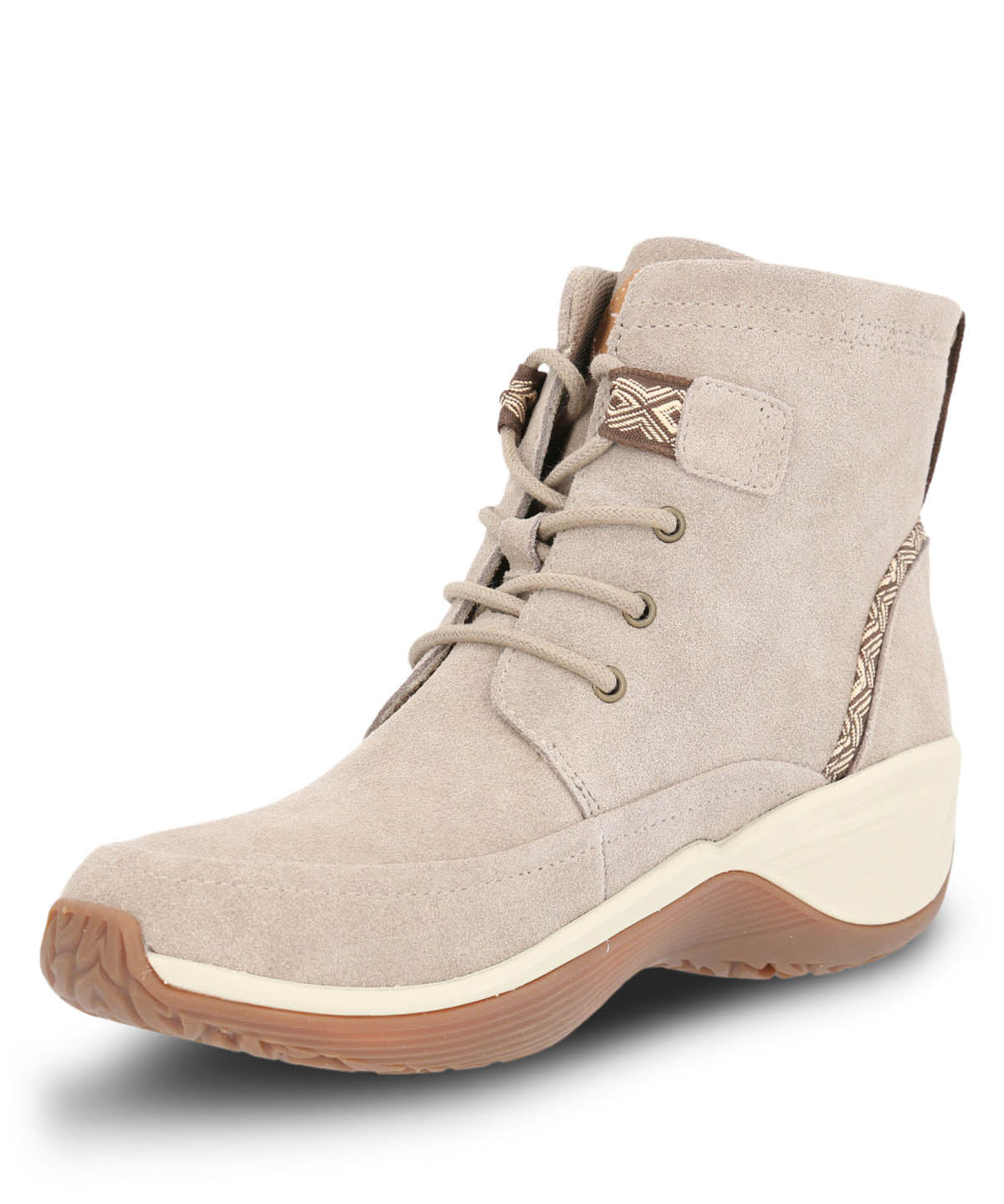 Botin Cuero Mujer Spinal Rug Lace Ii Beige Hush Puppies