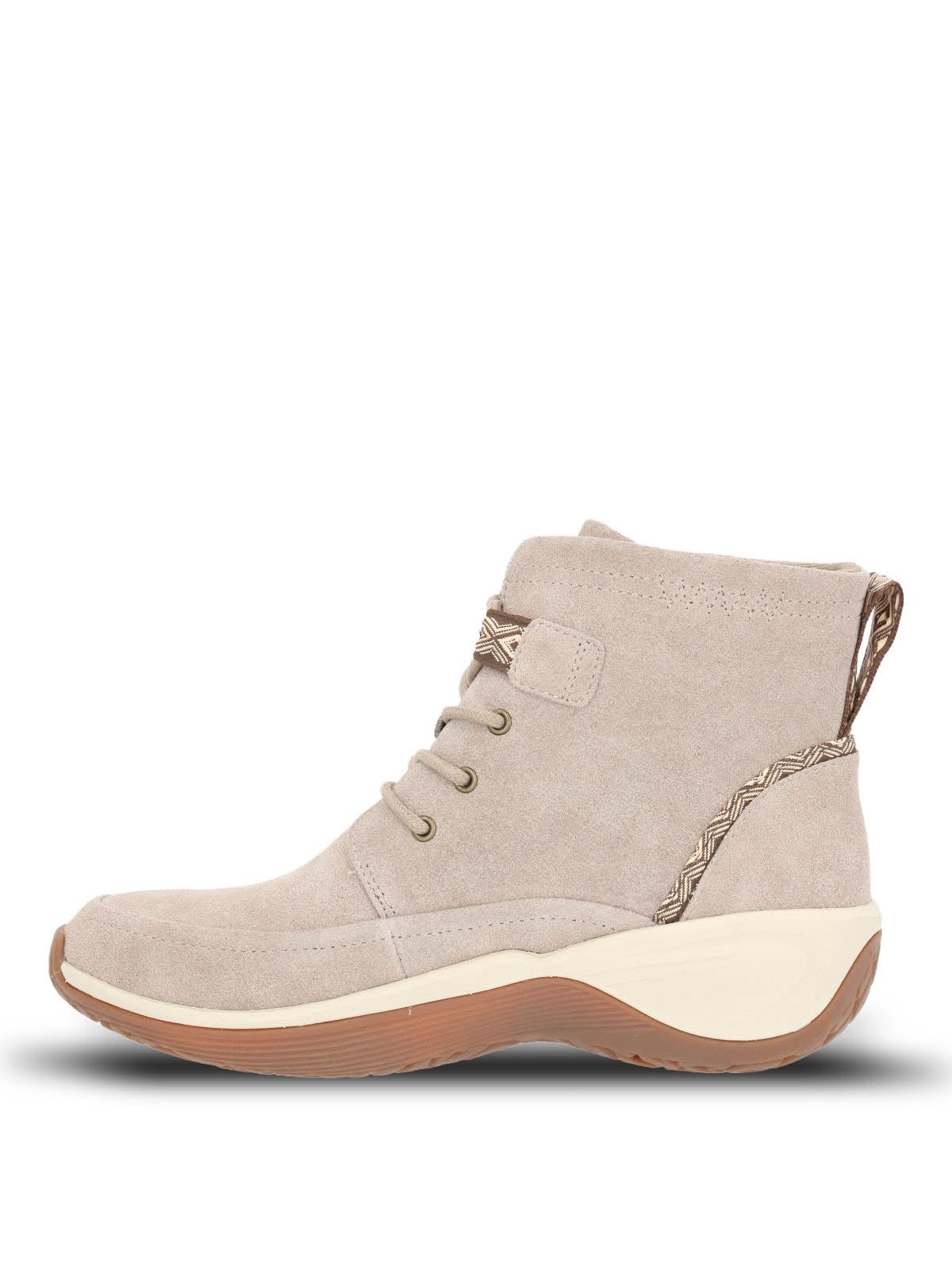 Botin Cuero Mujer Spinal Rug Lace Ii Beige Hush Puppies