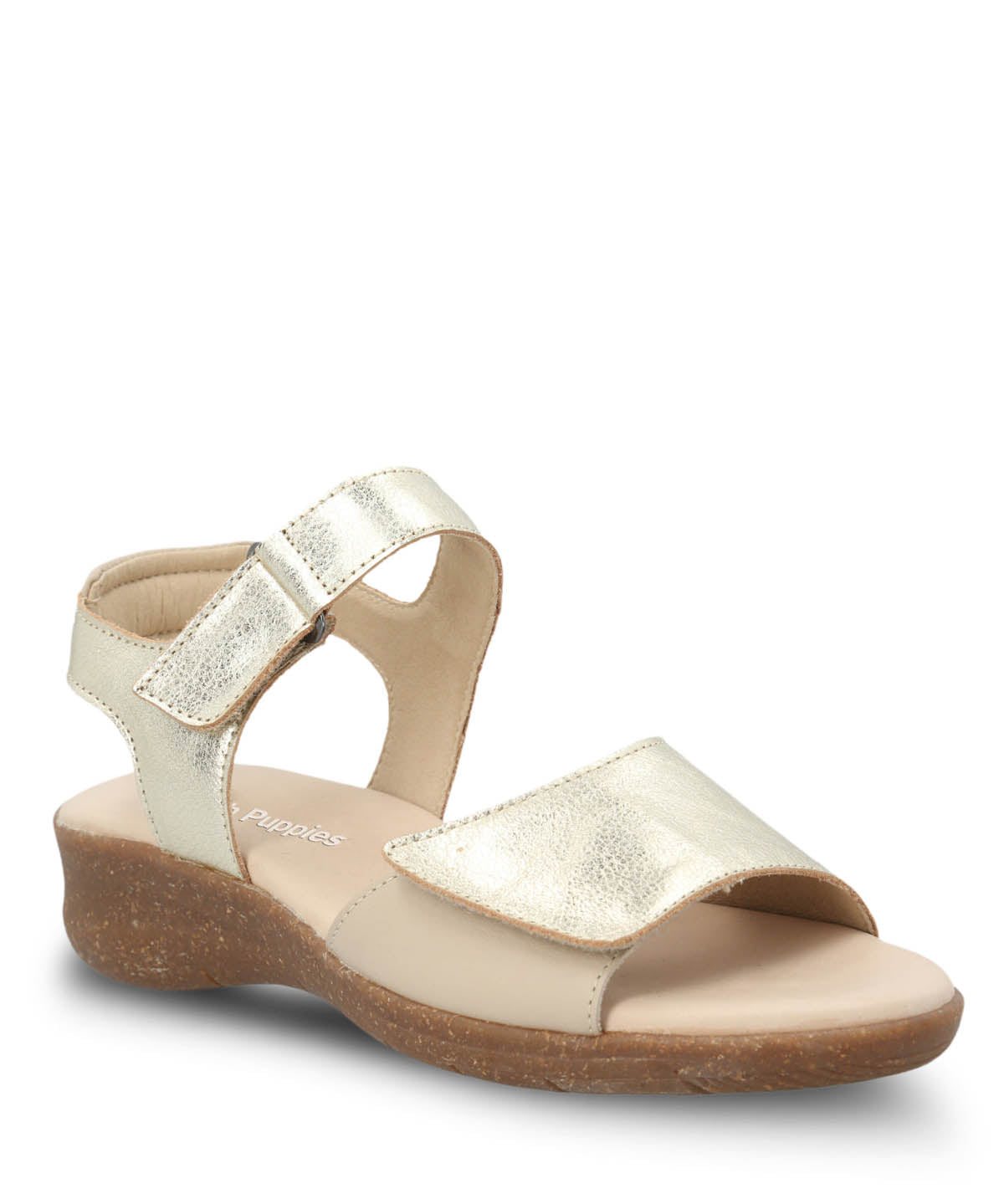 Sandalia Cuero Mujer Moon Light Metalizada Hush Puppies | Hush Puppies