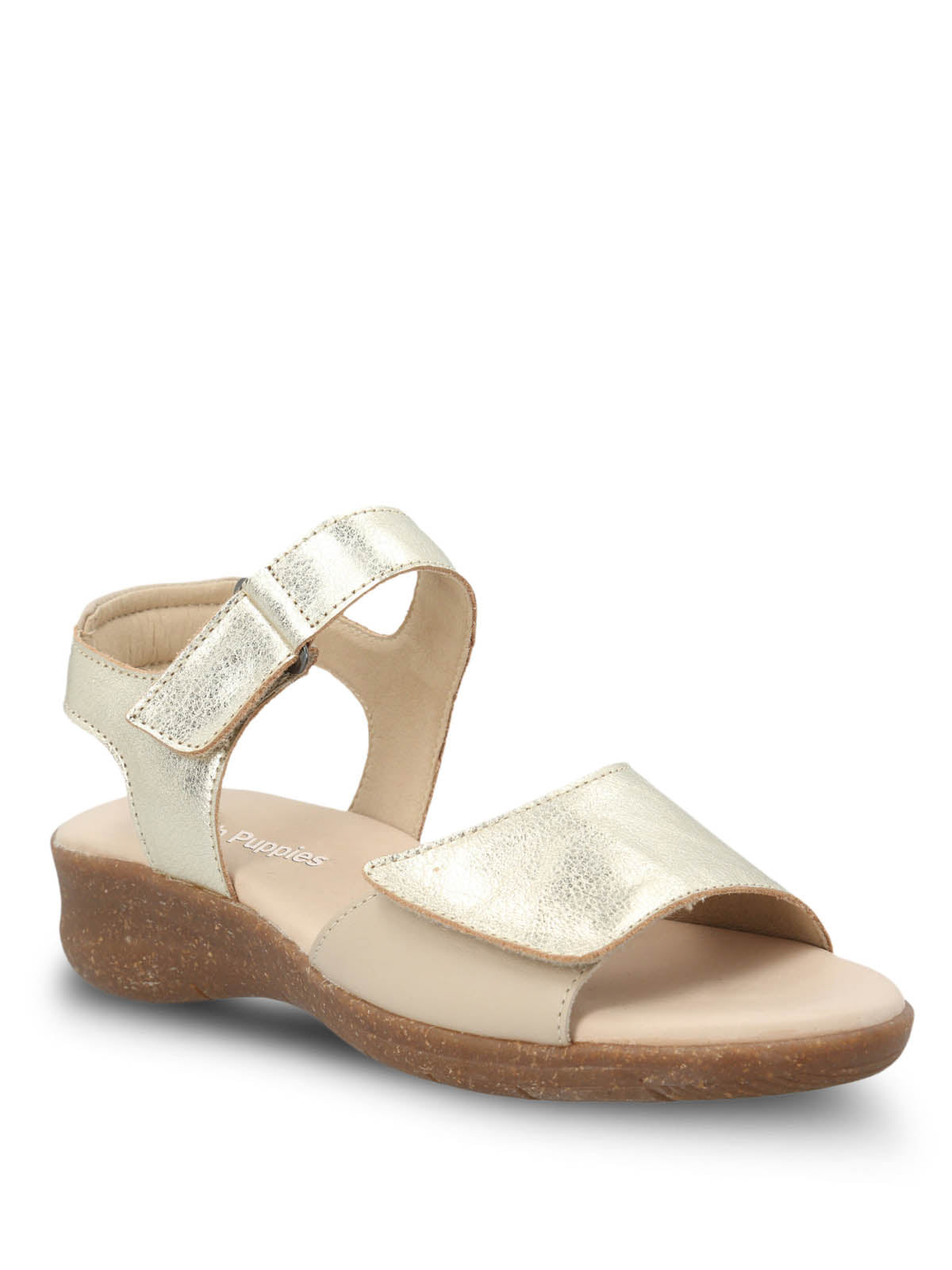 Sandalia Cuero Mujer Moon Light Metalizada Hush Puppies | Hush Puppies