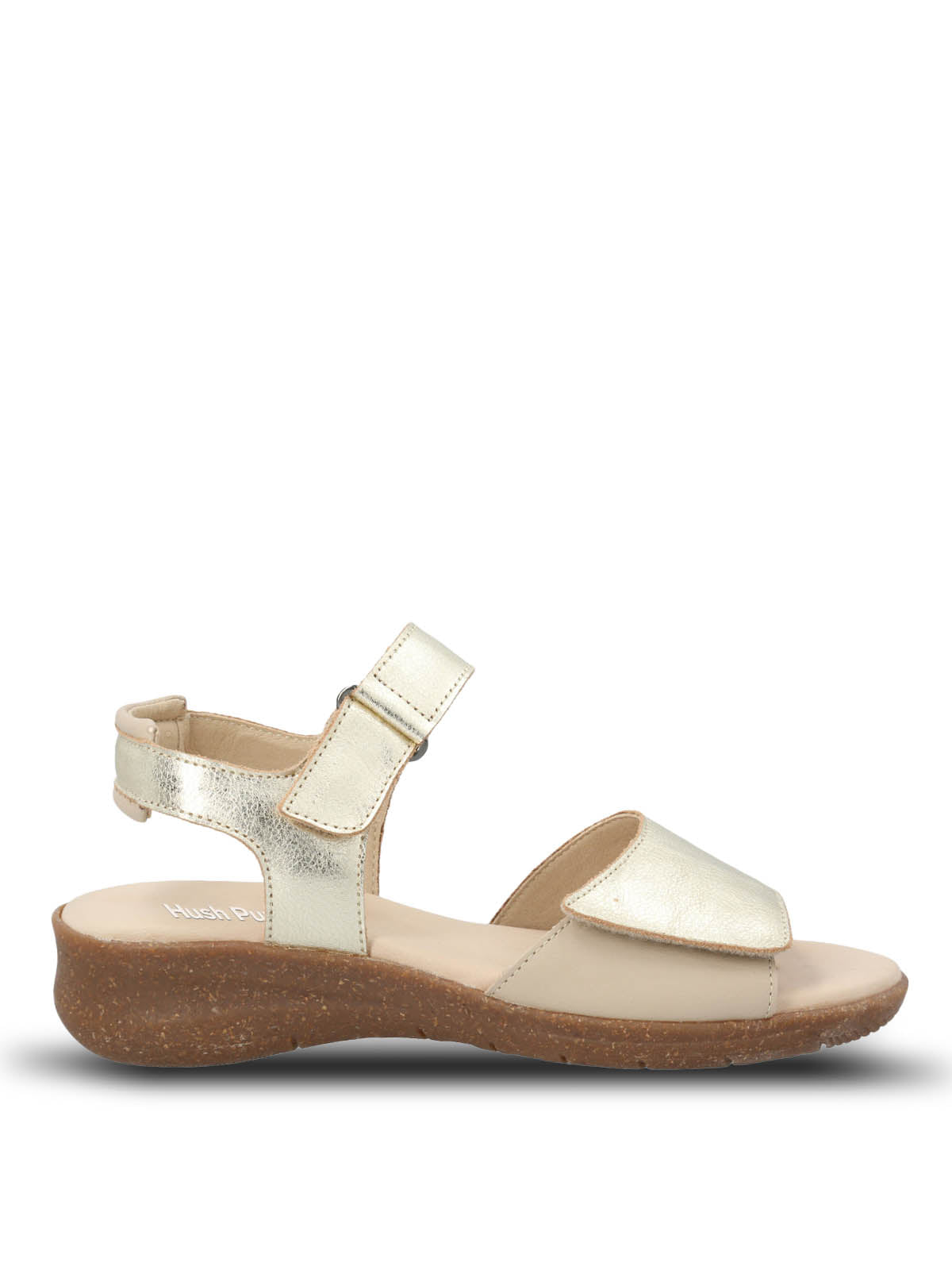 Sandalia Cuero Mujer Moon Light Metalizada Hush Puppies