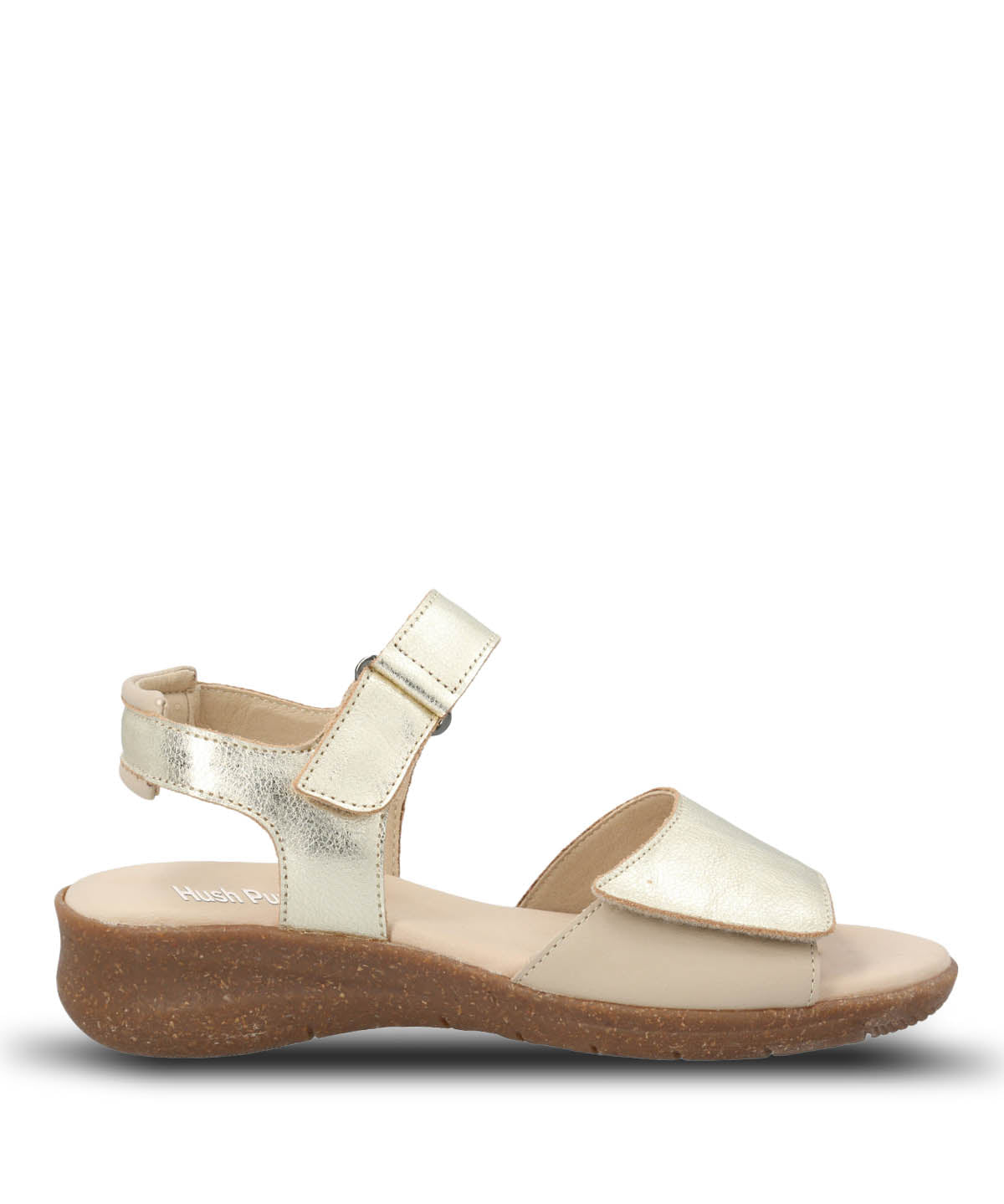 Sandalia Cuero Mujer Moon Light Metalizada Hush Puppies | Hush Puppies