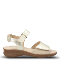 Sandalia Cuero Mujer Moon Light Metalizada Hush Puppies | Hush Puppies