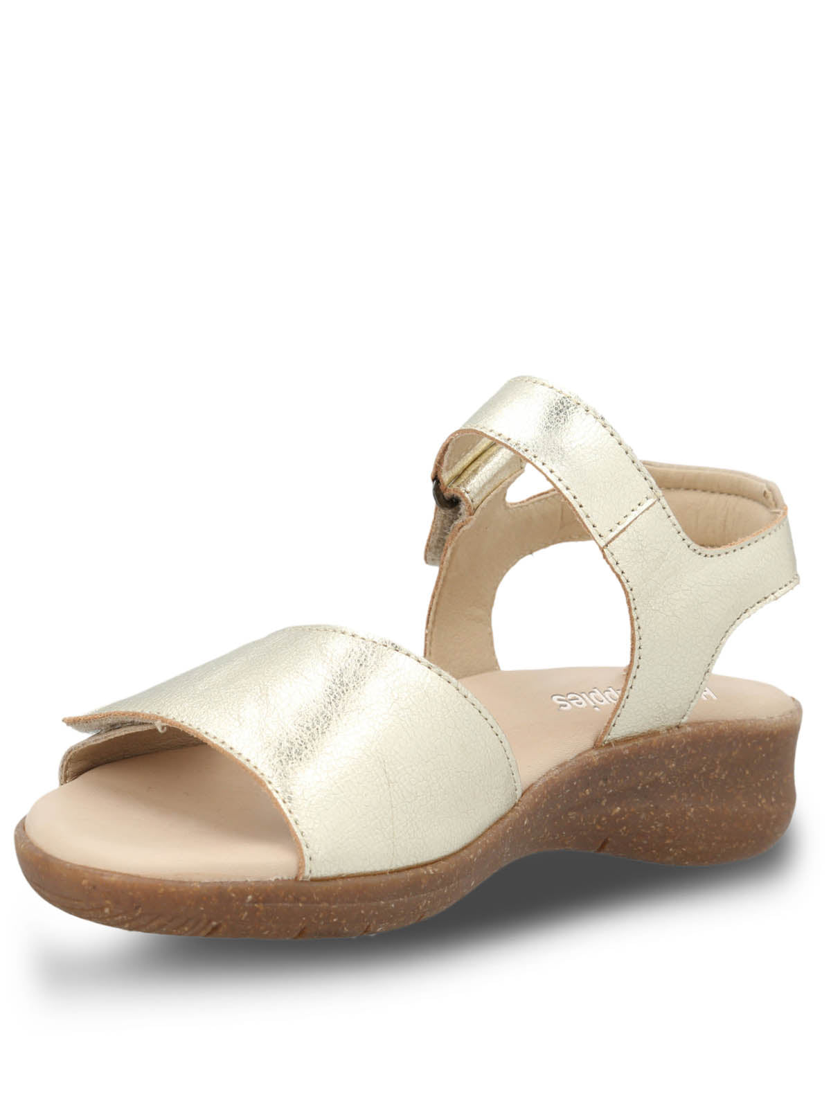 Sandalia Cuero Mujer Moon Light Metalizada Hush Puppies | Hush Puppies