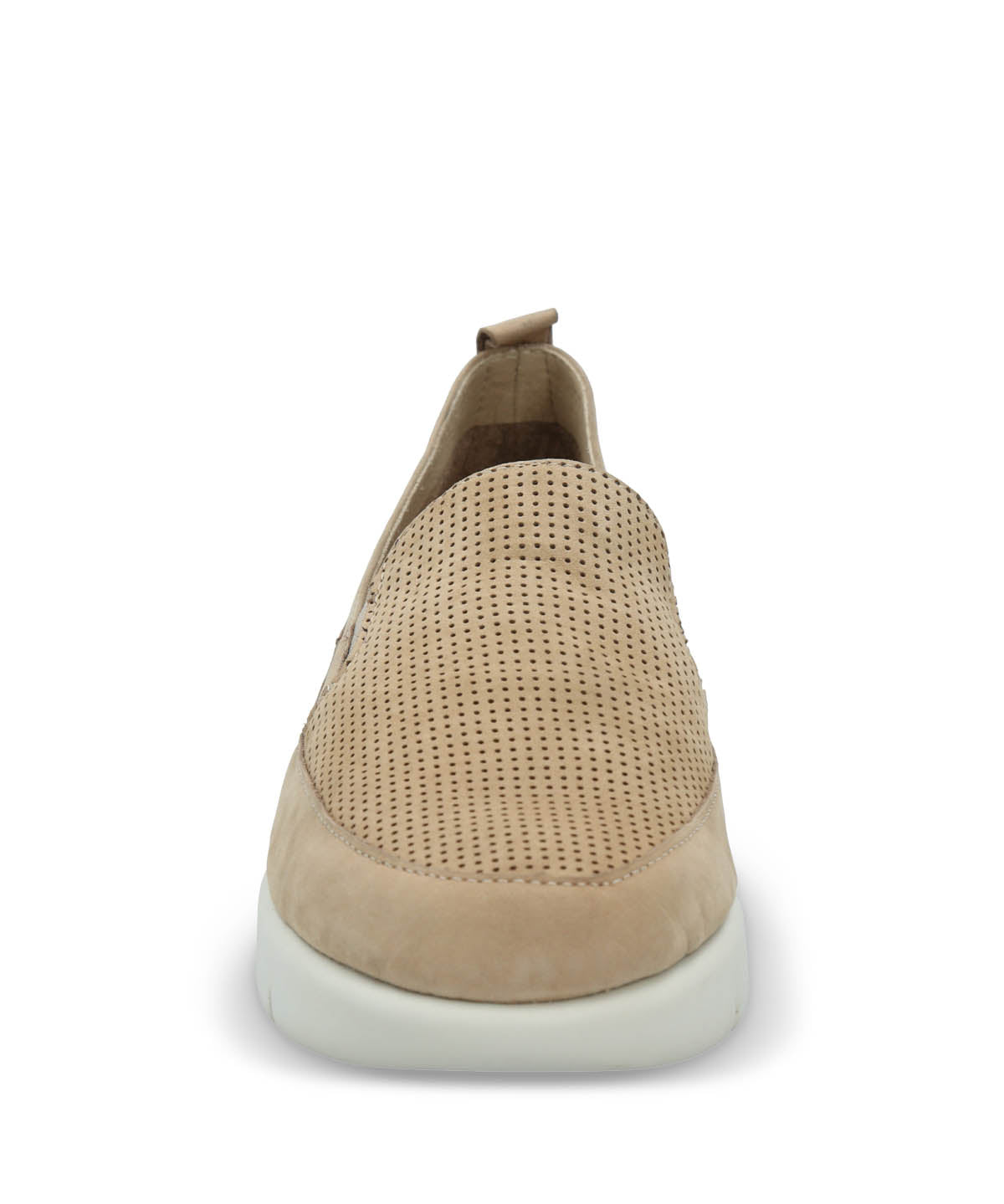 Slip On Mujer Cuero Fly Jump Beige Hush Puppies