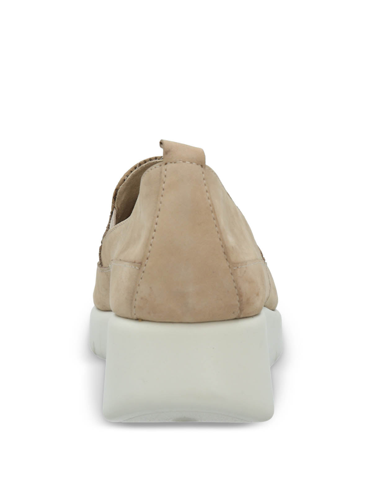 Slip On Mujer Cuero Fly Jump Beige Hush Puppies