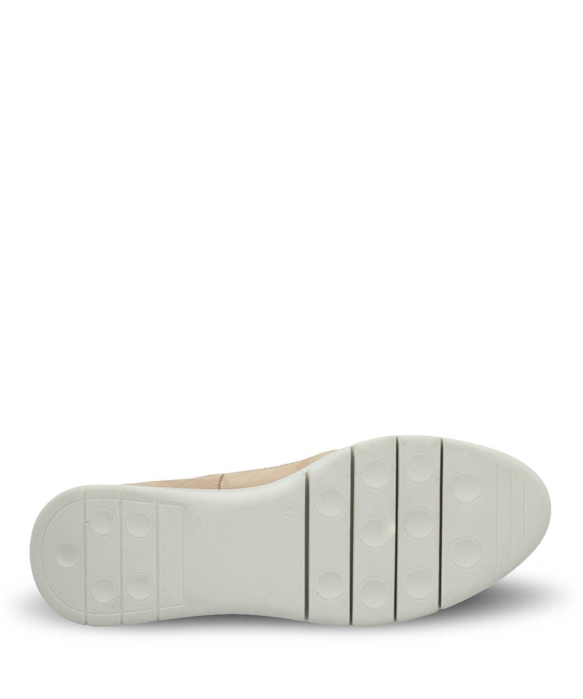 Slip On Mujer Cuero Fly Jump Beige Hush Puppies