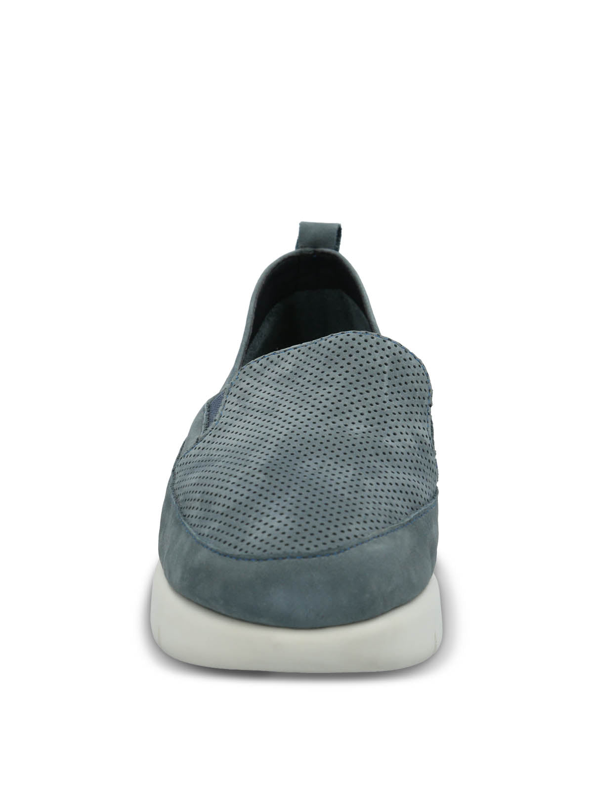 Slip On Mujer Cuero Fly Jump Azul Hush Puppies