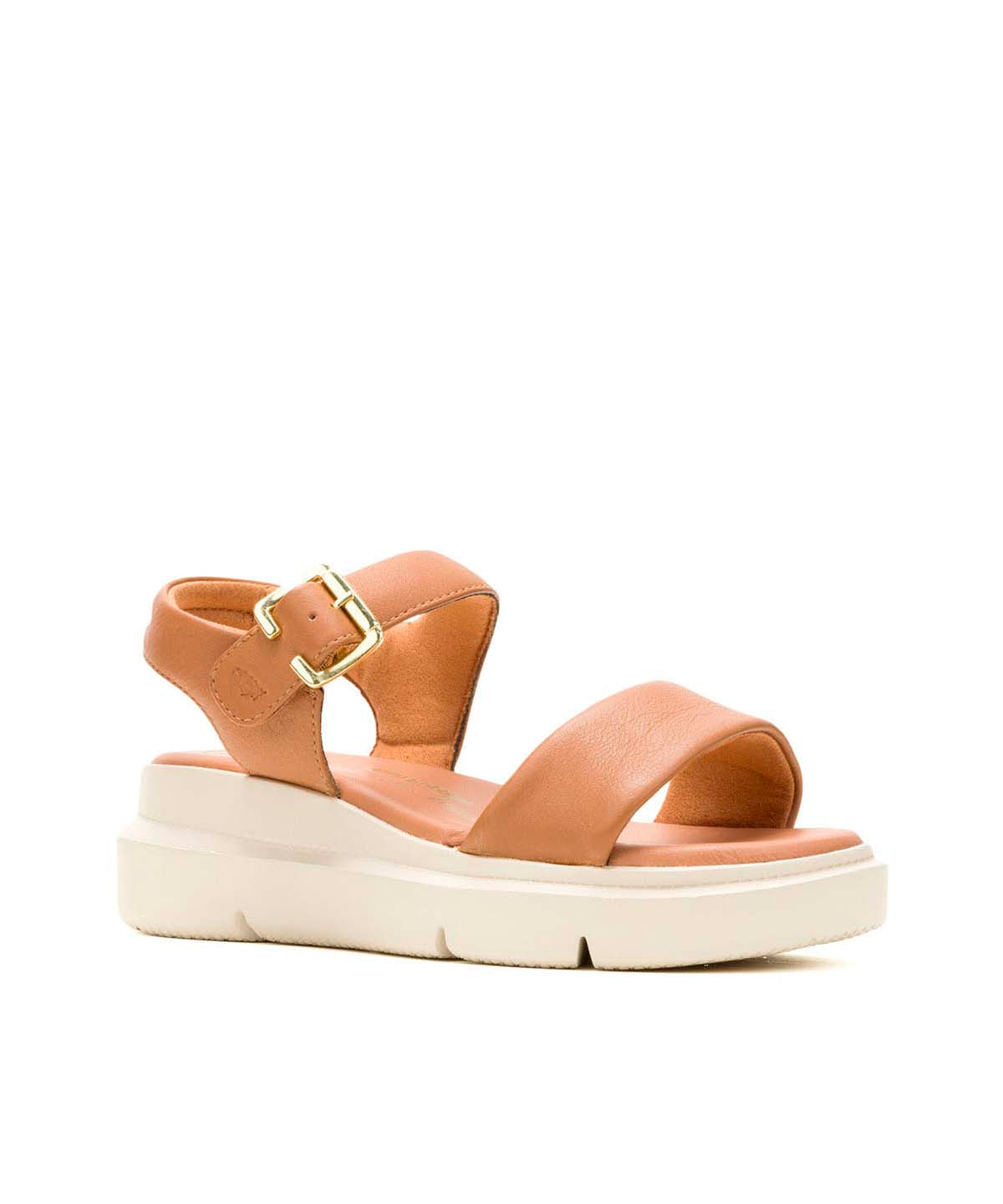 Sandalia Cuero Mujer Uplift Qtr Strap Café Hush Puppies | Hush Puppies