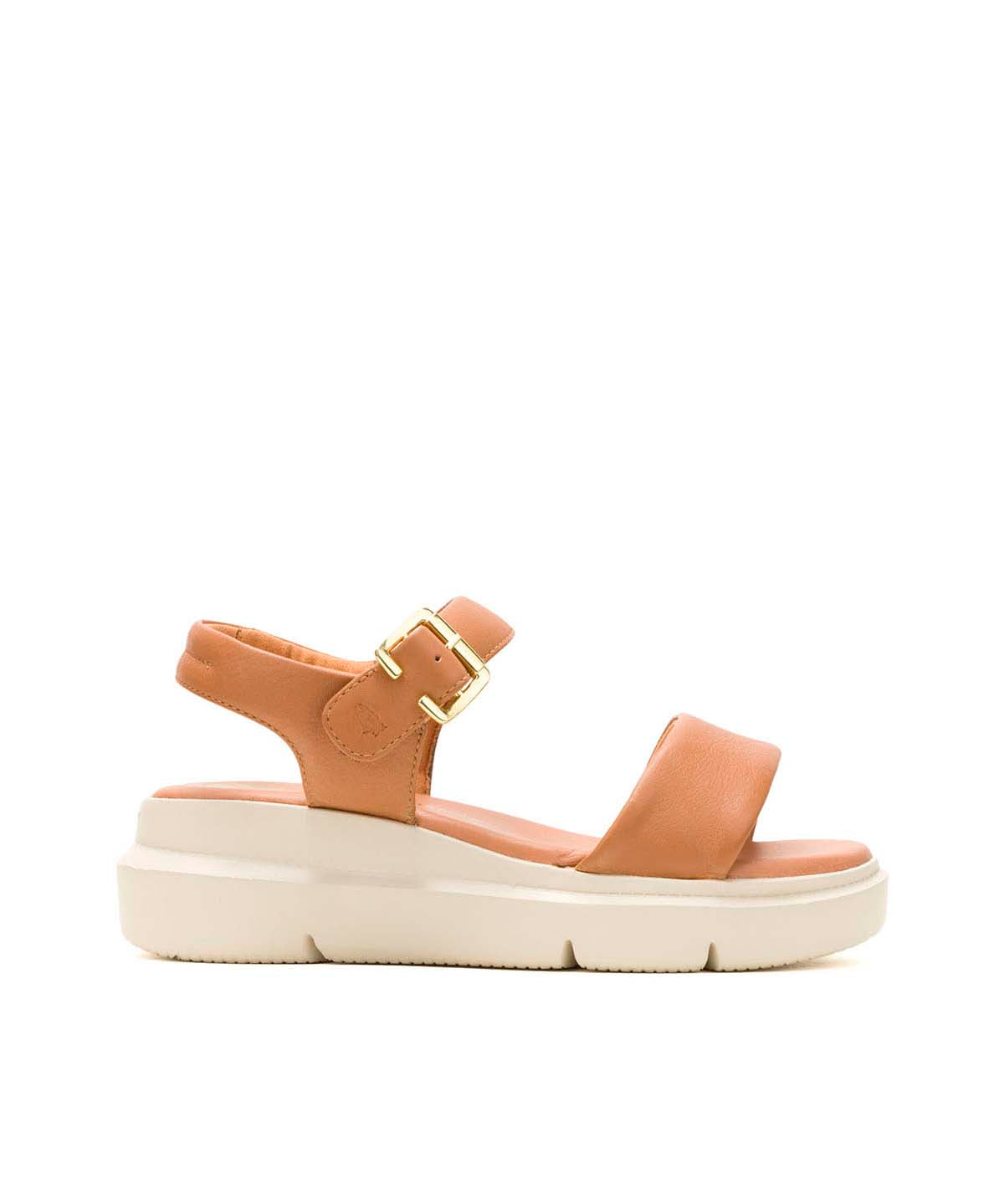 Sandalia Cuero Mujer Uplift Qtr Strap Café Hush Puppies | Hush Puppies
