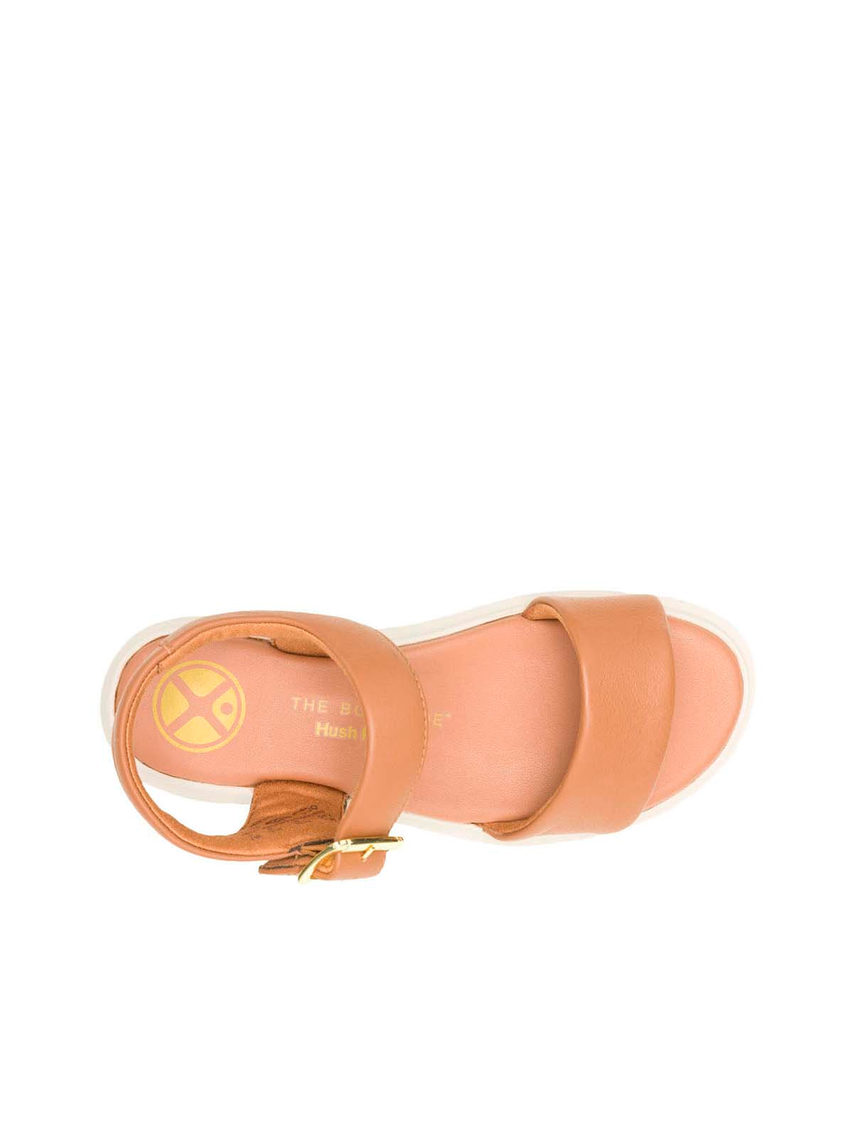 Sandalia Cuero Mujer Uplift Qtr Strap Café Hush Puppies | Hush Puppies