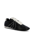 Zapatilla Cuero Mujer Bonik Negra Hush Puppies