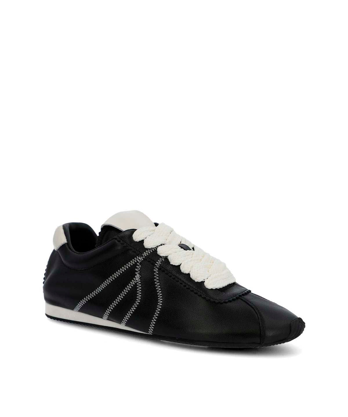 Zapatilla Cuero Mujer Bonik Negra Hush Puppies