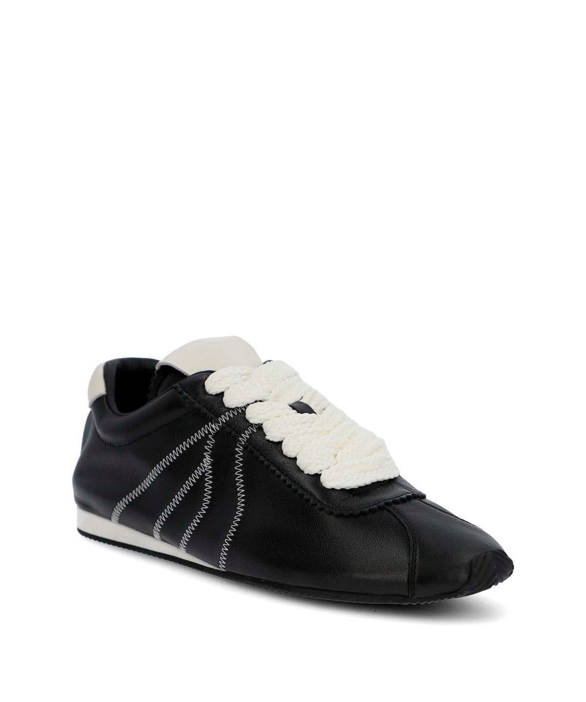 Zapatilla Cuero Mujer Bonik Negra Hush Puppies