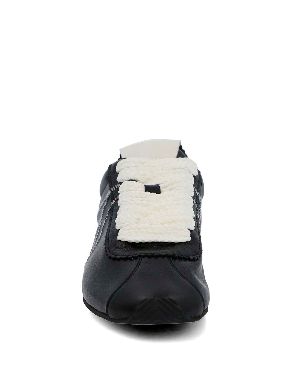 Zapatilla Cuero Mujer Bonik Negra Hush Puppies