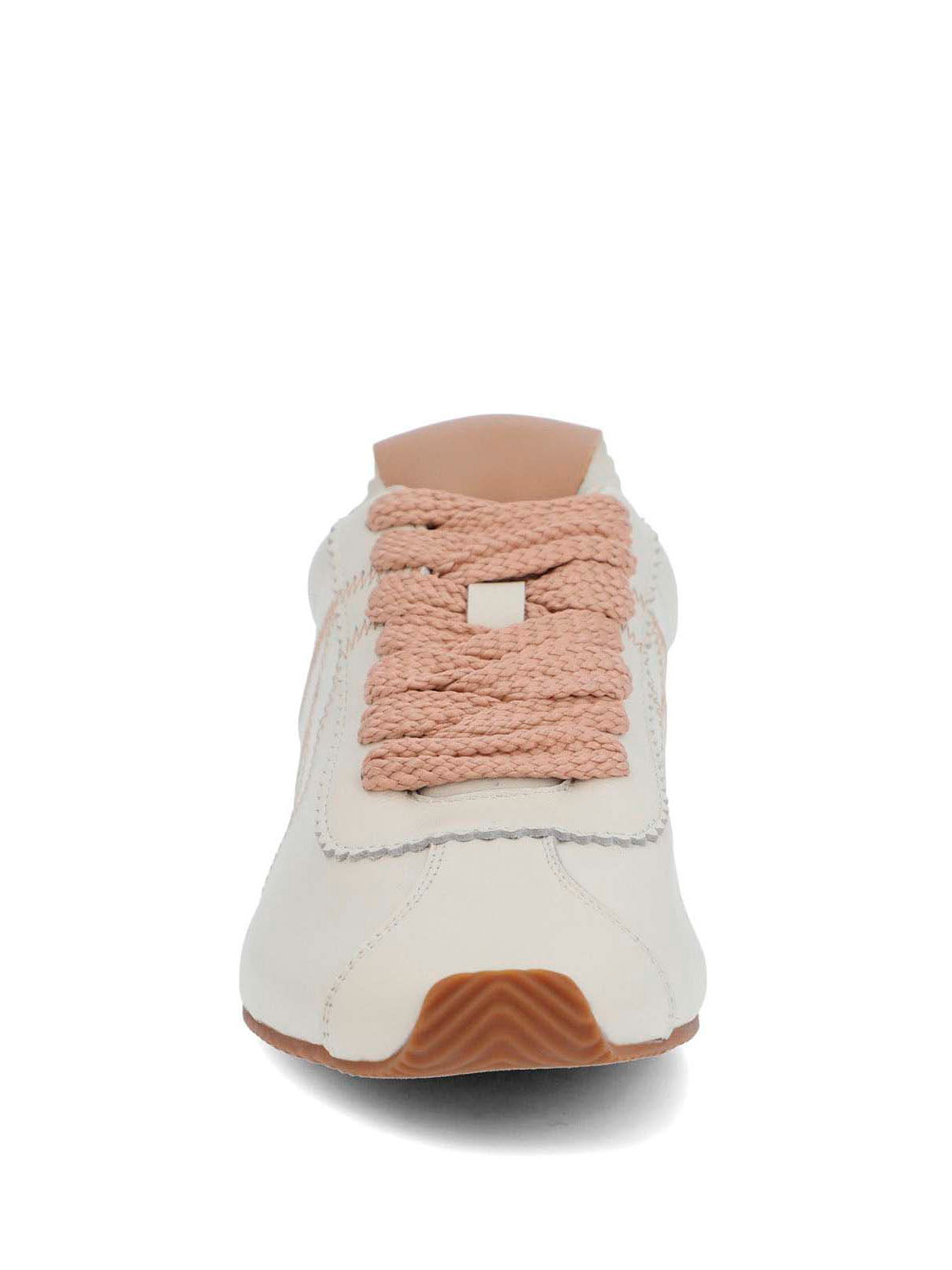 Zapatilla Cuero Mujer Bonik Beige Hush Puppies