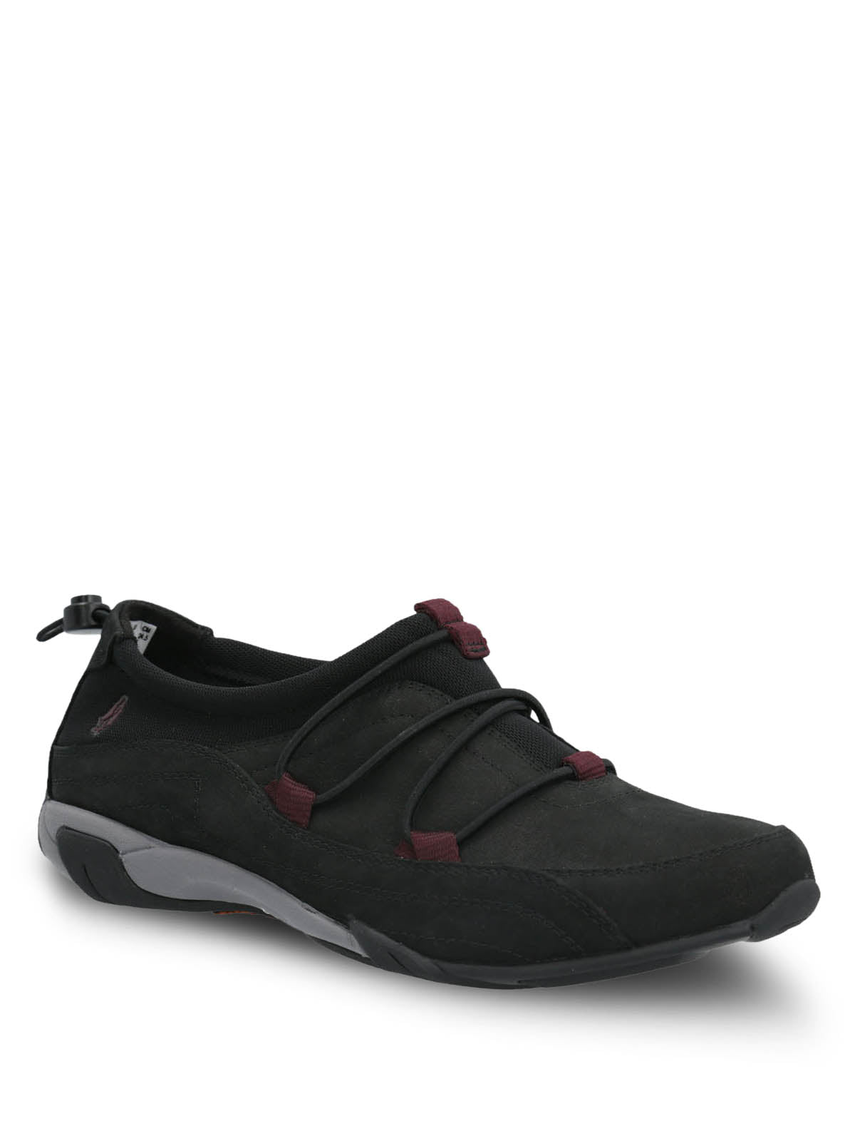 Zapatilla Cuero Mujer Coil Negra Hush Puppies