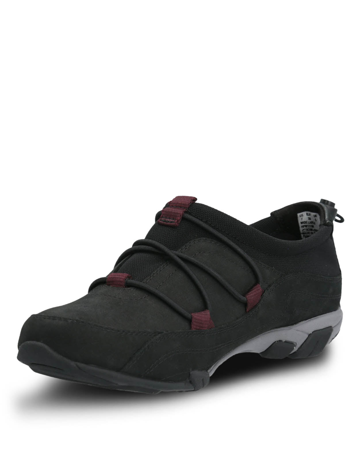 Zapatilla Cuero Mujer Coil Negra Hush Puppies