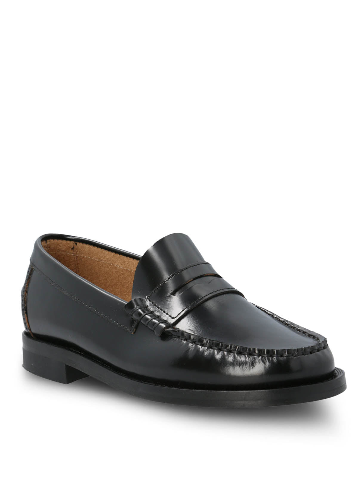 Mocasin Mujer Italiano Cuero Madrini Negro