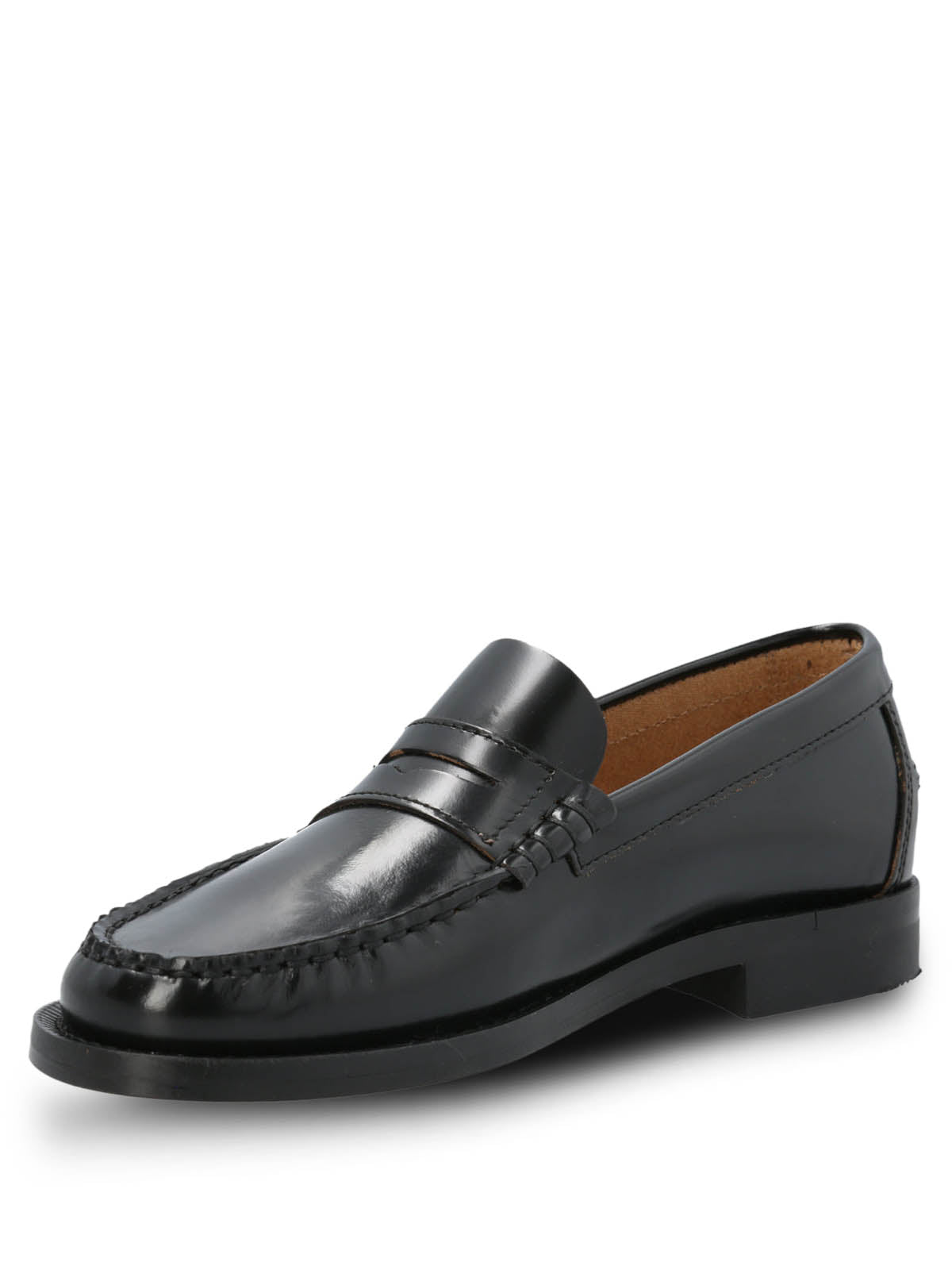 Mocasin Mujer Italiano Cuero Madrini Negro