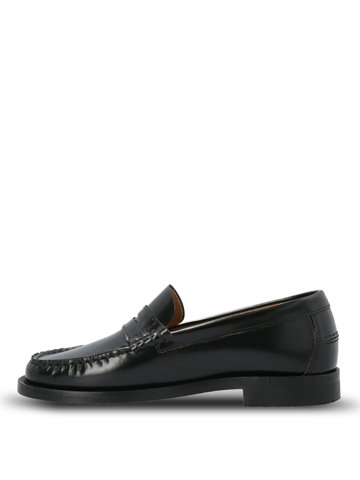 Mocasin Mujer Italiano Cuero Madrini Negro