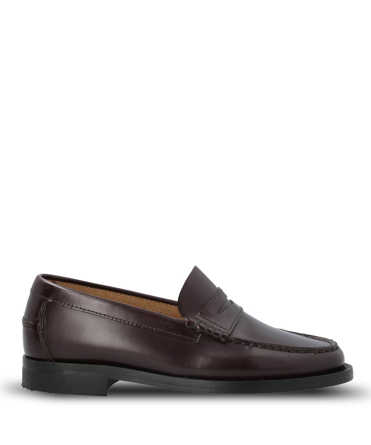 Mocasin Mujer Italiano Cuero Madrini Burdeo