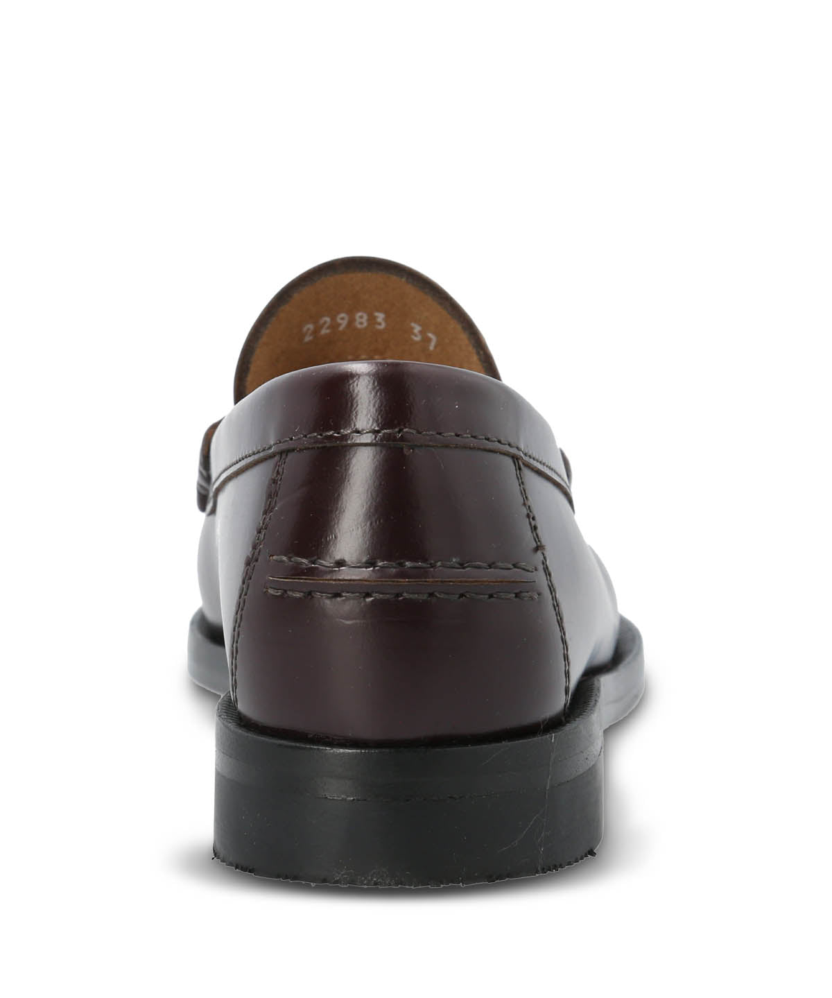 Mocasin Mujer Italiano Cuero Madrini Burdeo