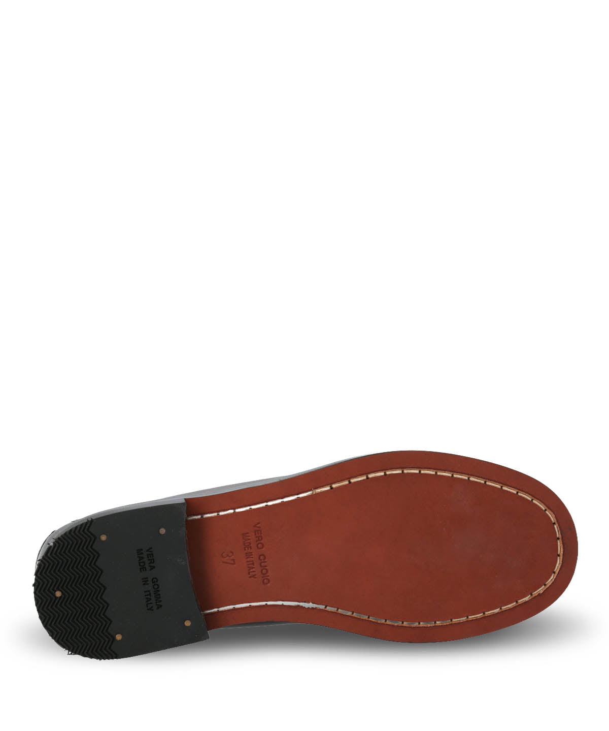 Mocasin Mujer Italiano Cuero Madrini Burdeo