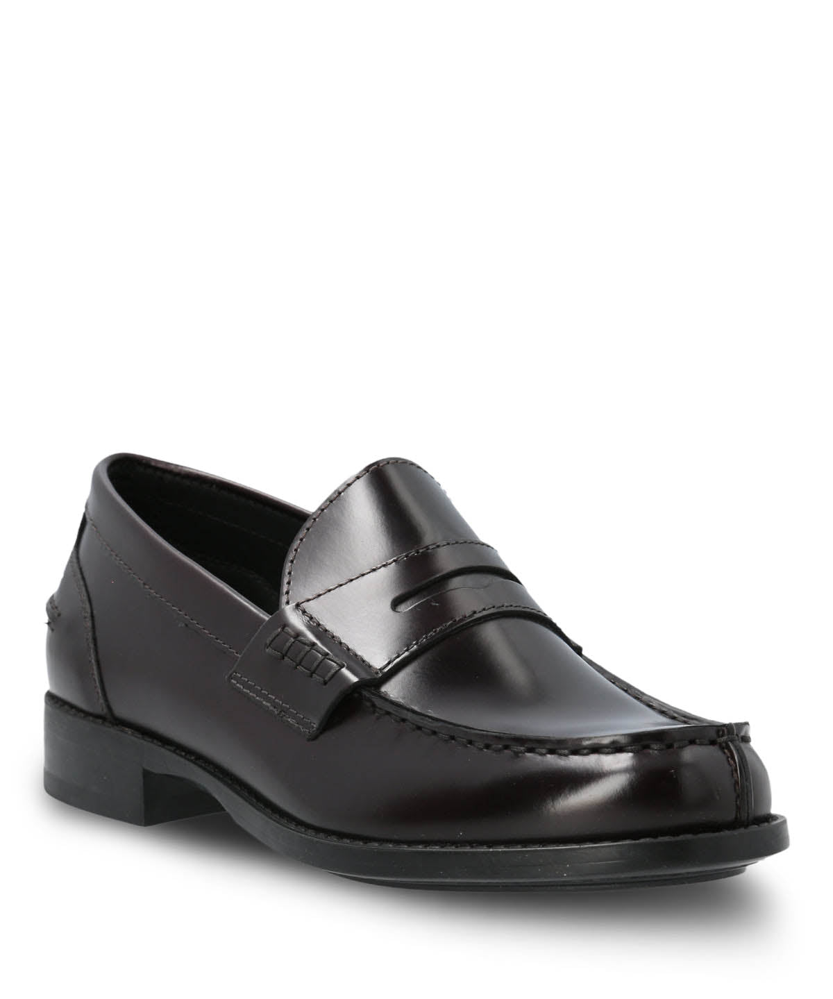 Mocasin Mujer Italiano Cuero Rozato Burdeo
