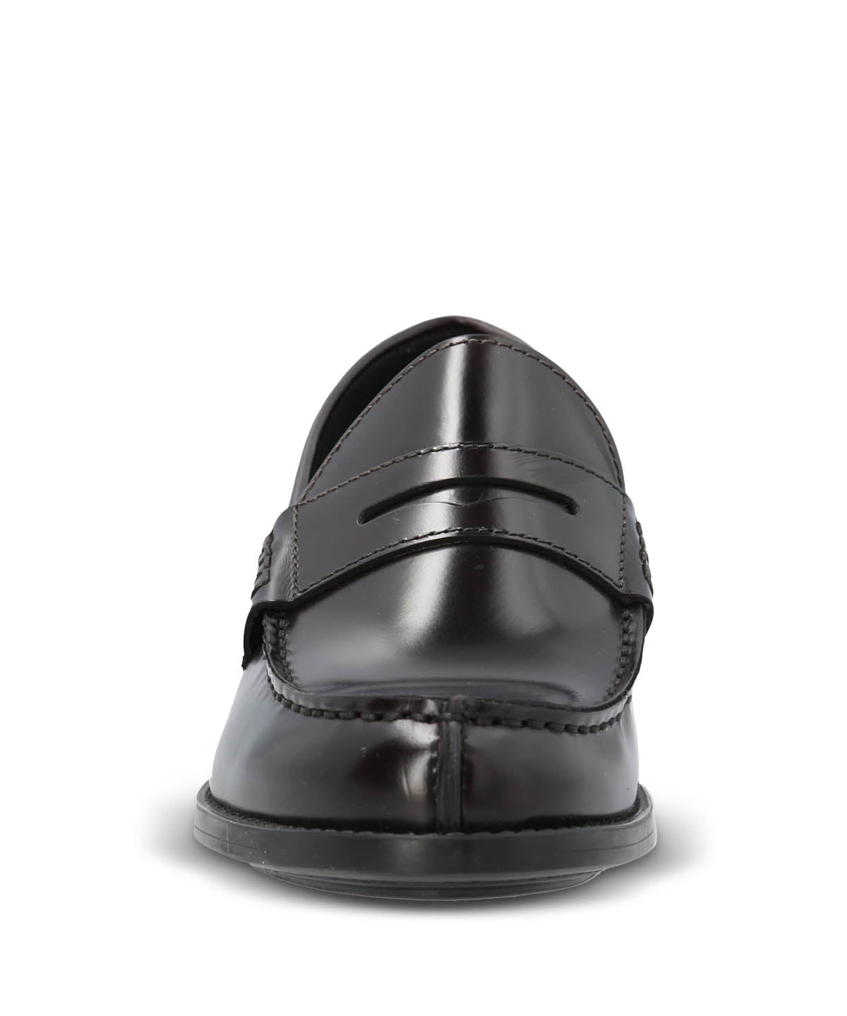 Mocasin Mujer Italiano Cuero Rozato Burdeo