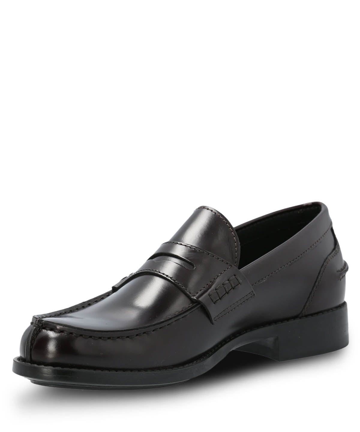 Mocasin Mujer Italiano Cuero Rozato Burdeo