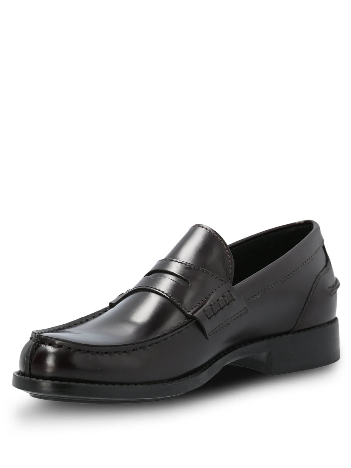 Mocasin Mujer Italiano Cuero Rozato Burdeo