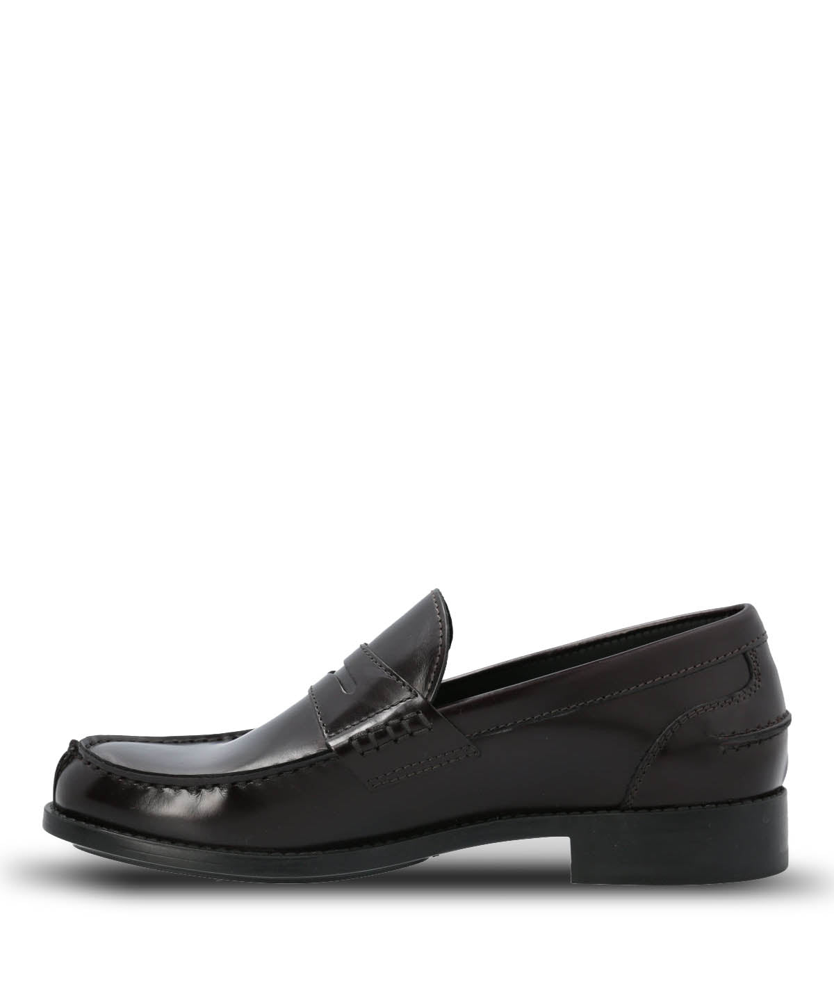 Mocasin Mujer Italiano Cuero Rozato Burdeo