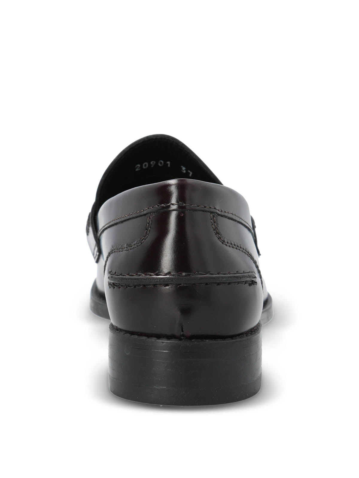 Mocasin Mujer Italiano Cuero Rozato Burdeo