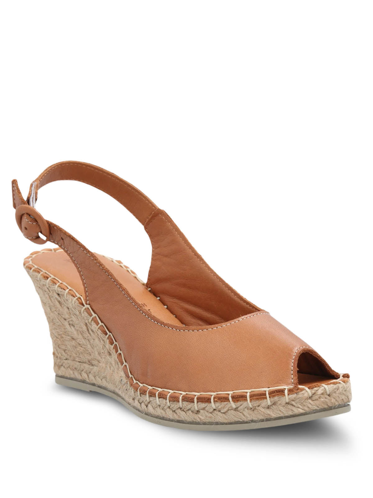 Sandalia Cuero Mujer Tope Café Hush Puppies | Hush Puppies