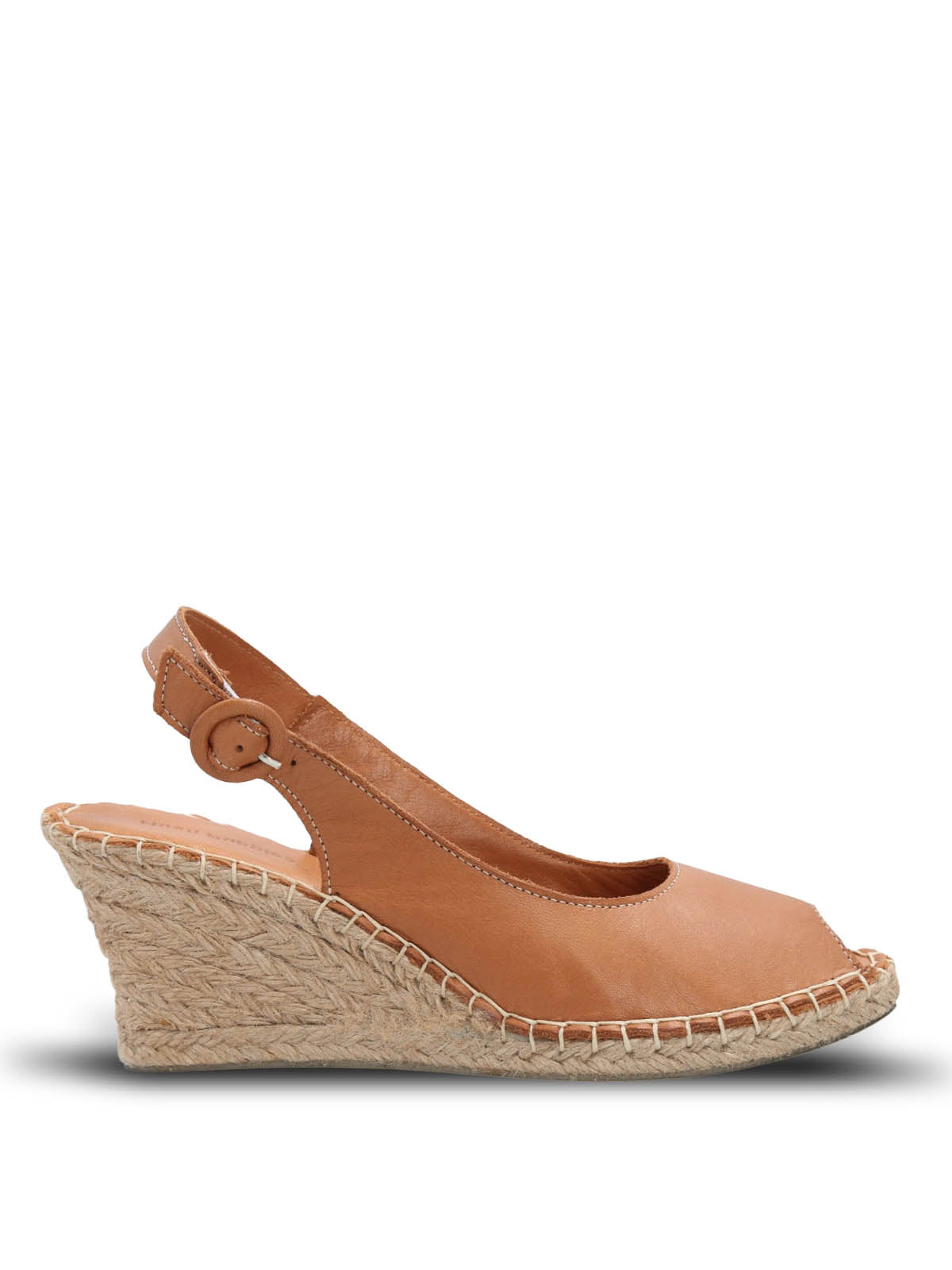 Sandalia Cuero Mujer Tope Café Hush Puppies