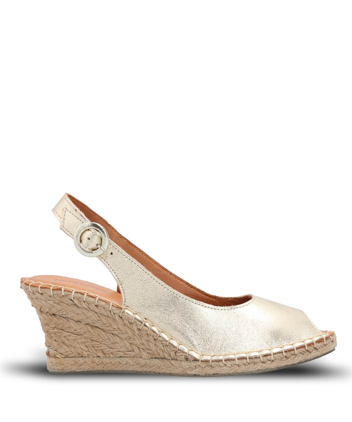Sandalia Cuero Mujer Tope Metalizada Hush Puppies | Hush Puppies