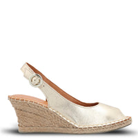 Sandalia Cuero Mujer Tope Metalizada Hush Puppies | Hush Puppies