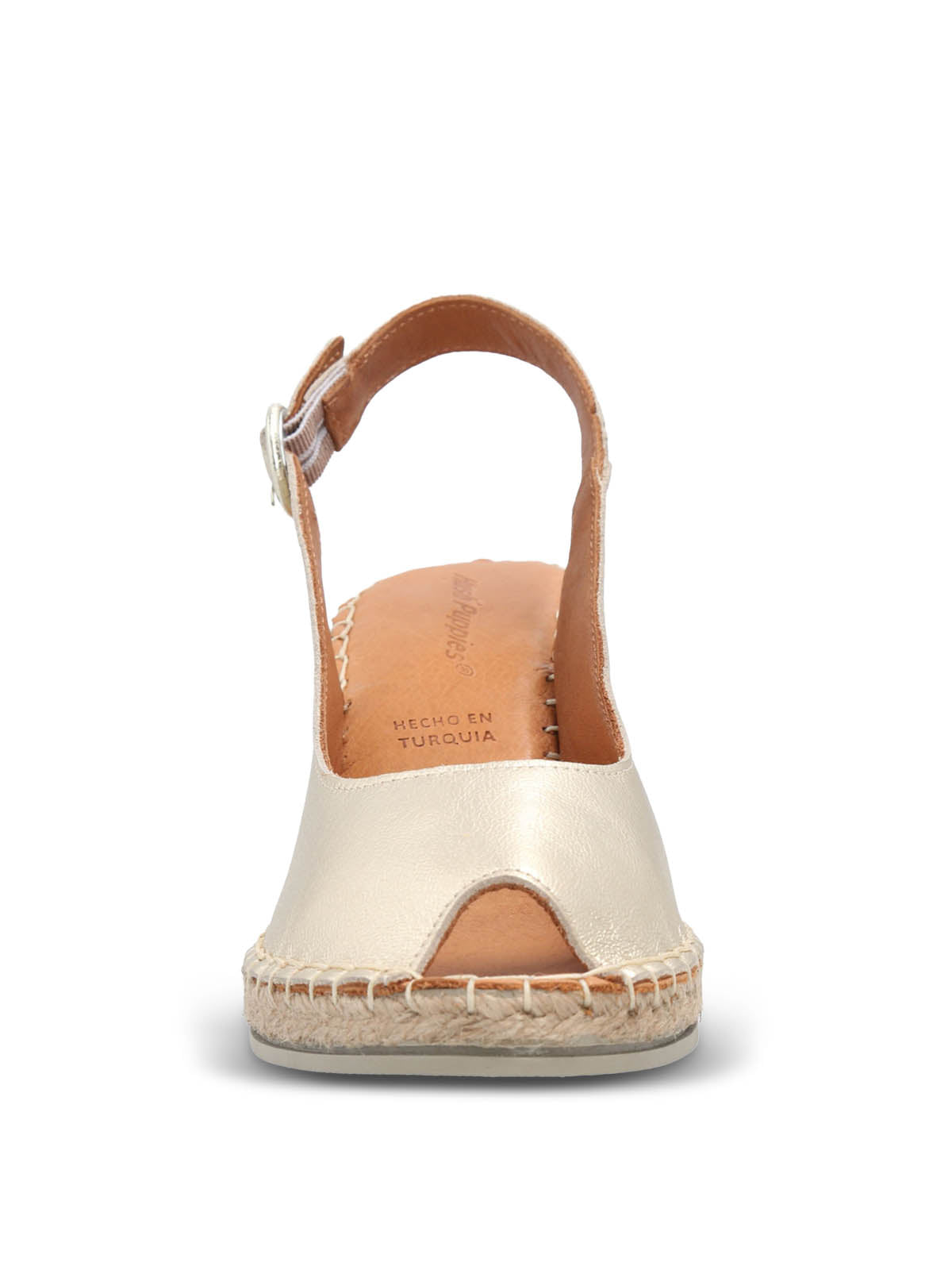 Sandalia Cuero Mujer Tope Metalizada Hush Puppies | Hush Puppies