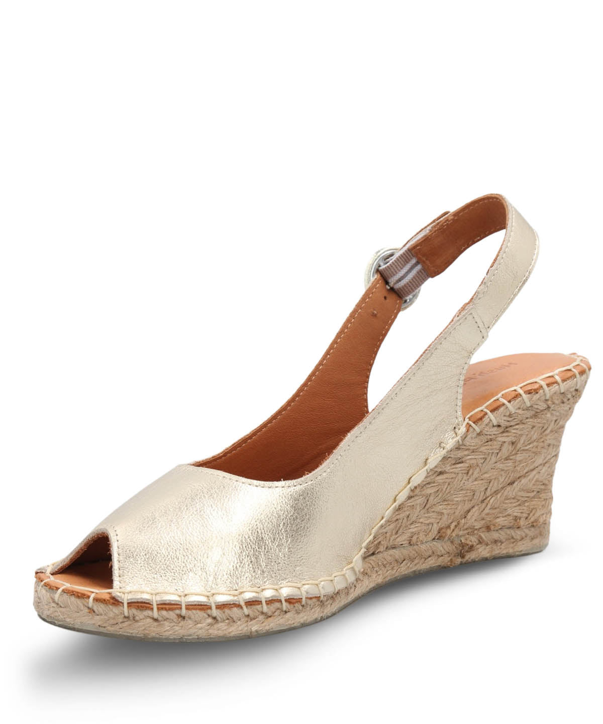 Sandalia Cuero Mujer Tope Metalizada Hush Puppies | Hush Puppies